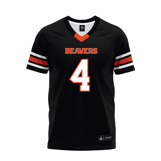 Oregon State - NCAA Football : Darrius Clemons - Black Premium Football Jersey-0