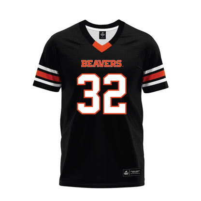 Oregon State - NCAA Football : Walker Harris - Black Premium Football Jersey-0