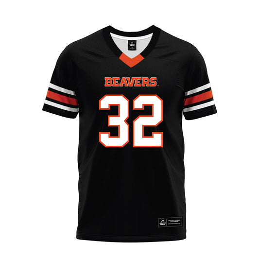 Oregon State - NCAA Football : Walker Harris - Black Premium Football Jersey-0