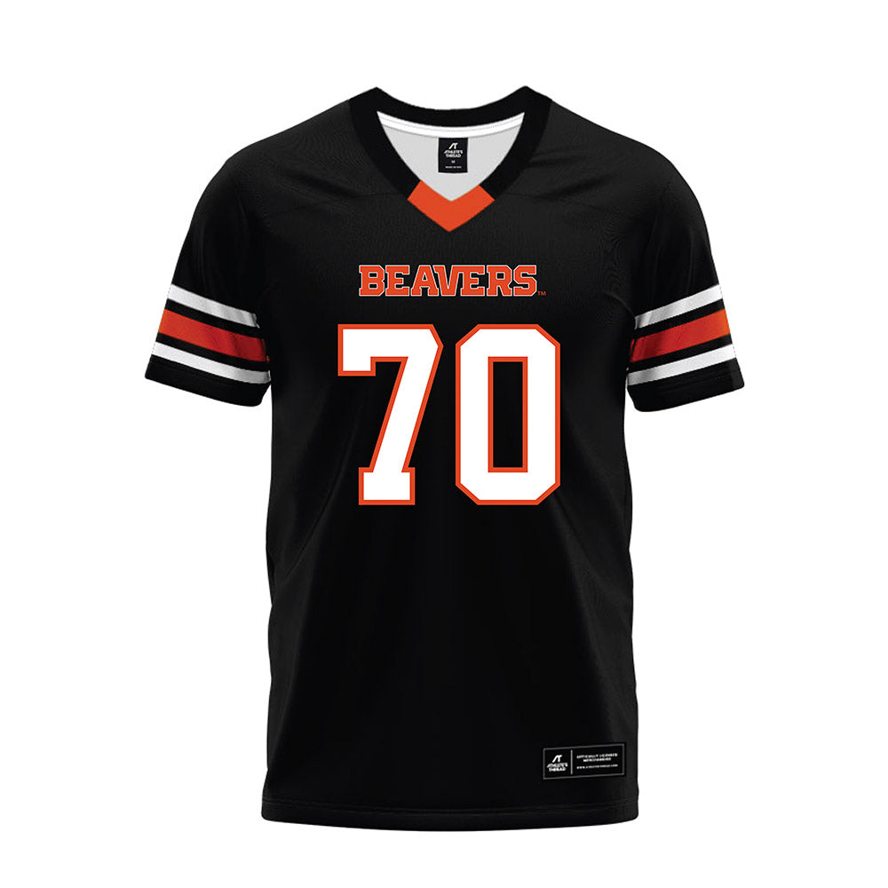 Oregon State - NCAA Football : Zander Esty - Black Premium Football Jersey-0