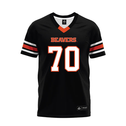 Oregon State - NCAA Football : Zander Esty - Black Premium Football Jersey-0