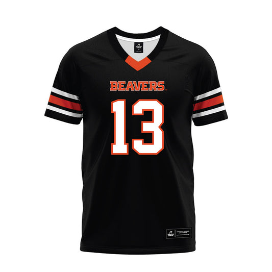 Oregon State - NCAA Football : Shamar Meikle - Black Premium Football Jersey-0