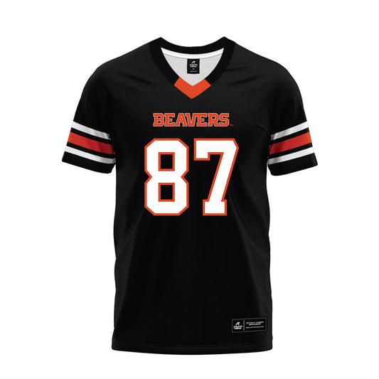 Oregon State - NCAA Football : Jackson Bowers - Black Premium Football Jersey-0