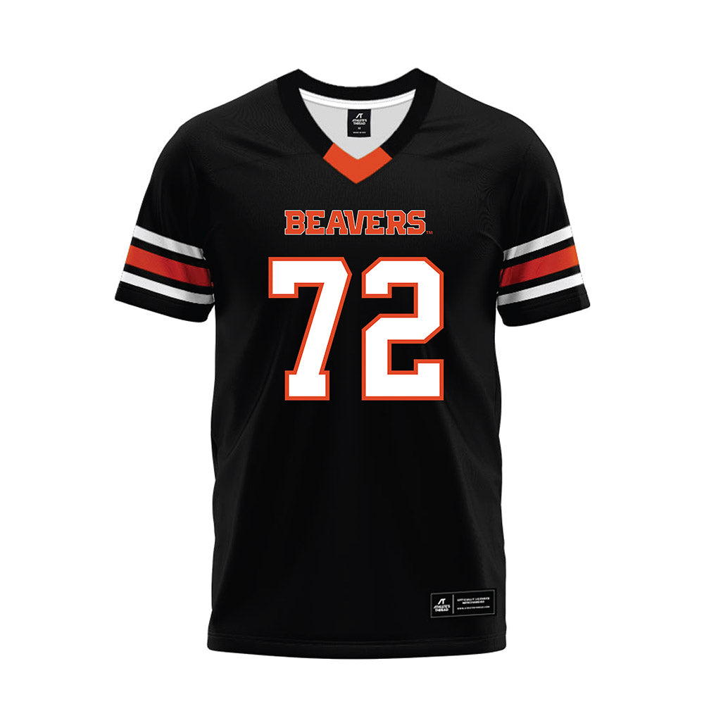 Oregon State - NCAA Football : Noah Thomas - Black Premium Football Jersey-0