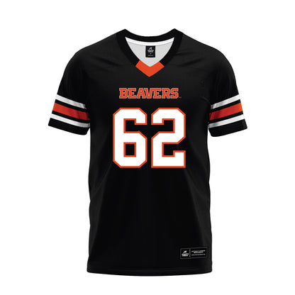 Oregon State - NCAA Football : Jacob Schuster - Black Premium Football Jersey-0