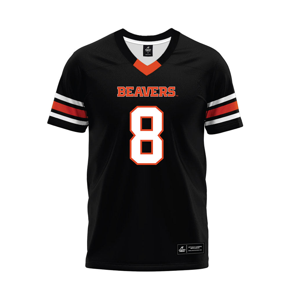 Oregon State - NCAA Football : Bryce Caufield - Black Premium Football Jersey-0