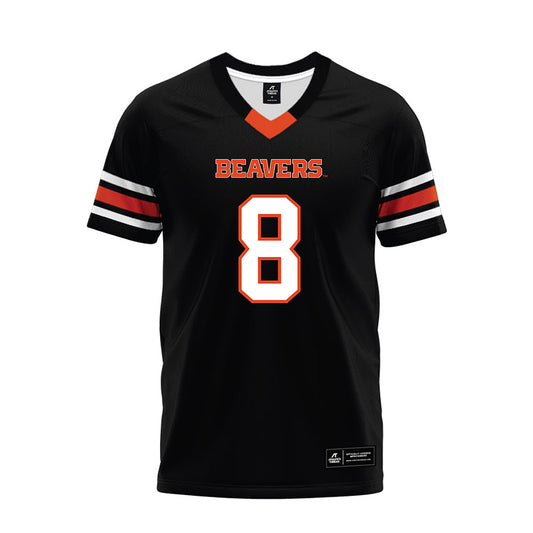 Oregon State - NCAA Football : Bryce Caufield - Black Premium Football Jersey-0