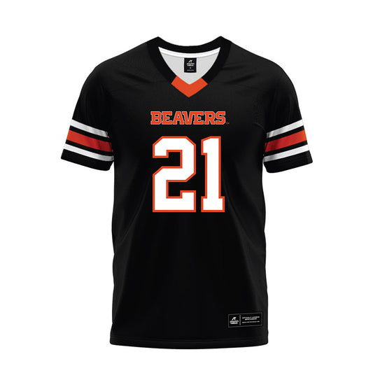 Oregon State - NCAA Football : Cornell Hatcher Jr. - Black Premium Football Jersey-0