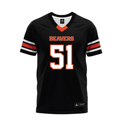 Oregon State - NCAA Football : Maddox Conway - Black Premium Football Jersey-0