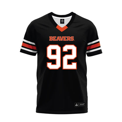 Oregon State - NCAA Football : Nick Norris - Black Premium Football Jersey-0