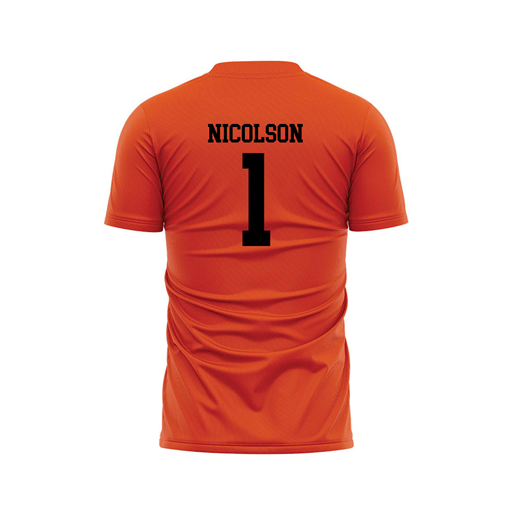 Oregon State - NCAA Men's Soccer : John Nicolson - Orange Soccer Jersey-1