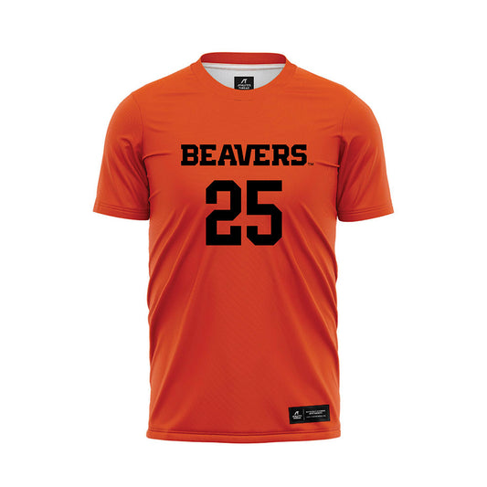 Oregon State - NCAA Men's Soccer : Sava Catlett - Orange Soccer Jersey-0