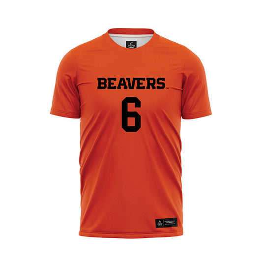 Oregon State - NCAA Men's Soccer : Jacob Zapien - Orange Soccer Jersey-0
