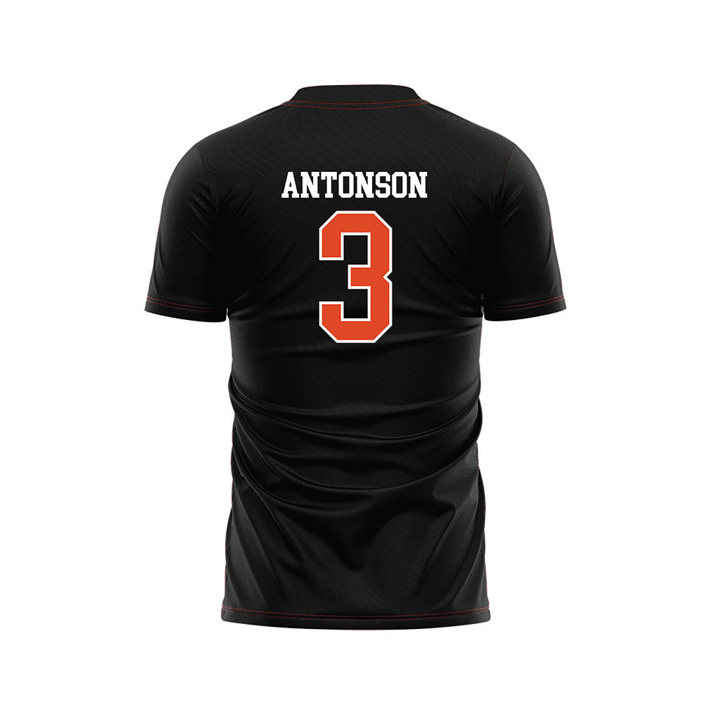 Oregon State - NCAA Women's Soccer : Lindsey Antonson - Black Soccer Jersey-1