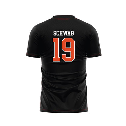 Oregon State - NCAA Women's Soccer : Adele Schwab - Black Soccer Jersey-1
