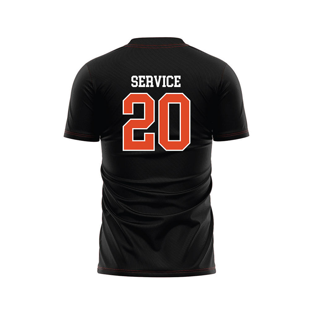 Oregon State - NCAA Women's Soccer : Sawyer Service - Black Soccer Jersey-1