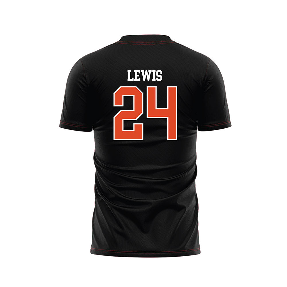 Oregon State - NCAA Women's Soccer : Nathalie Lewis - Black Soccer Jersey-1
