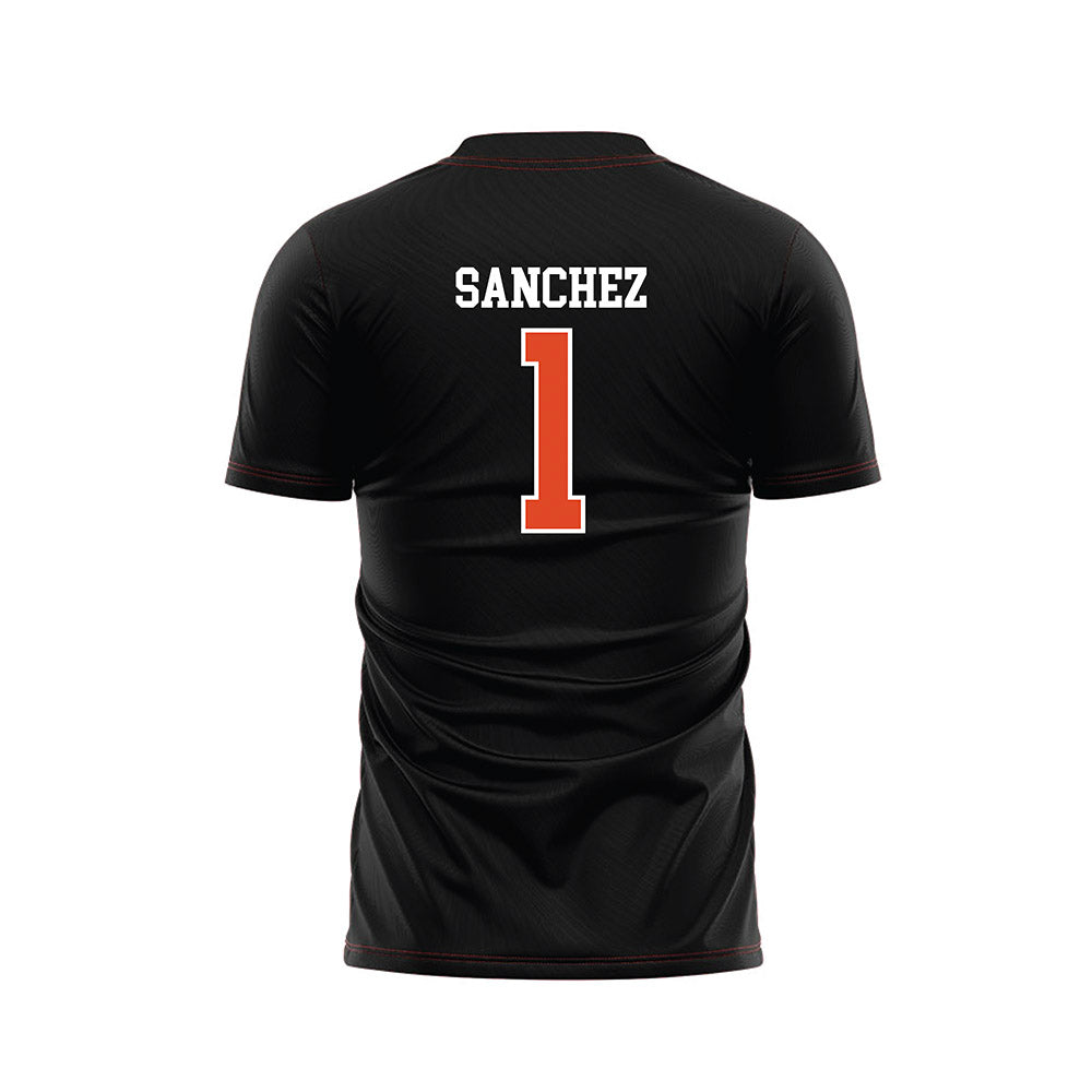 Oregon State - NCAA Women's Soccer : mya sanchez - Black Soccer Jersey-1