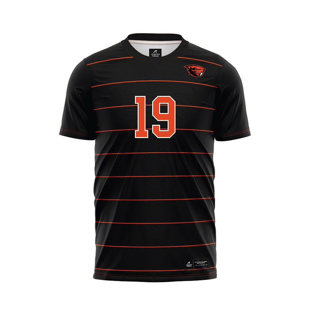 Oregon State - NCAA Women's Soccer : Adele Schwab - Black Soccer Jersey-0