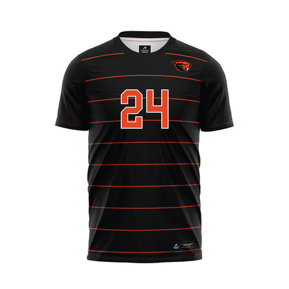 Oregon State - NCAA Women's Soccer : Nathalie Lewis - Black Soccer Jersey-0