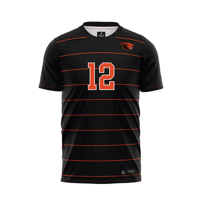 Oregon State - NCAA Women's Soccer : Madison Paolini - Black Soccer Jersey-0
