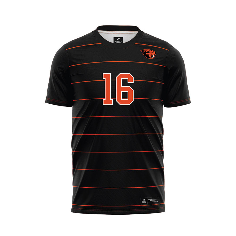 Oregon State - NCAA Women's Soccer : Nathalie Mejia - Black Soccer Jersey-0