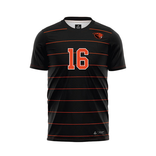 Oregon State - NCAA Women's Soccer : Nathalie Mejia - Black Soccer Jersey-0