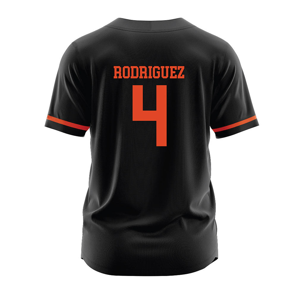 Oregon State - NCAA Softball : Alliyah Rodriguez - Black Jersey-1