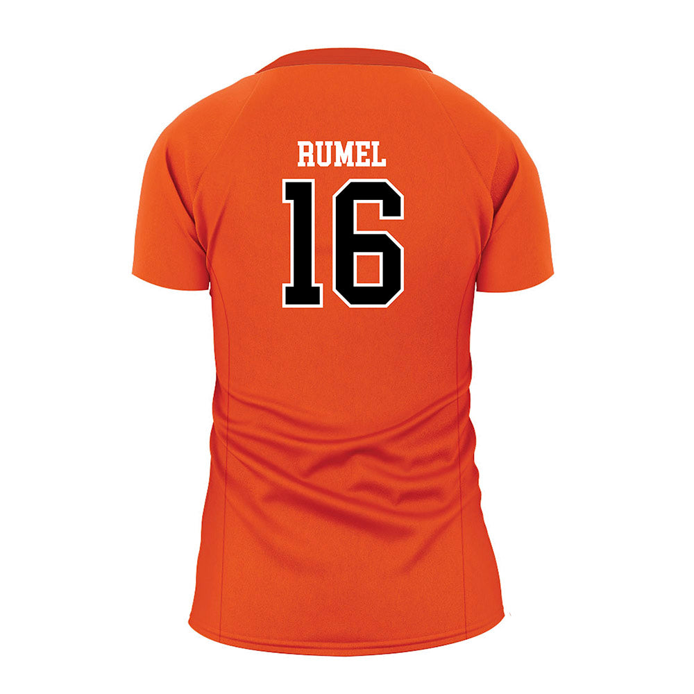 Oregon State - NCAA Women's Volleyball : Lauren Rumel - Orange Volleyball Jersey-1