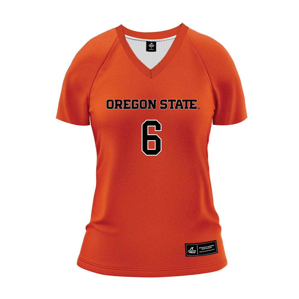 Oregon State - NCAA Women's Volleyball : Bridget Gould - Orange Volleyball Jersey-0