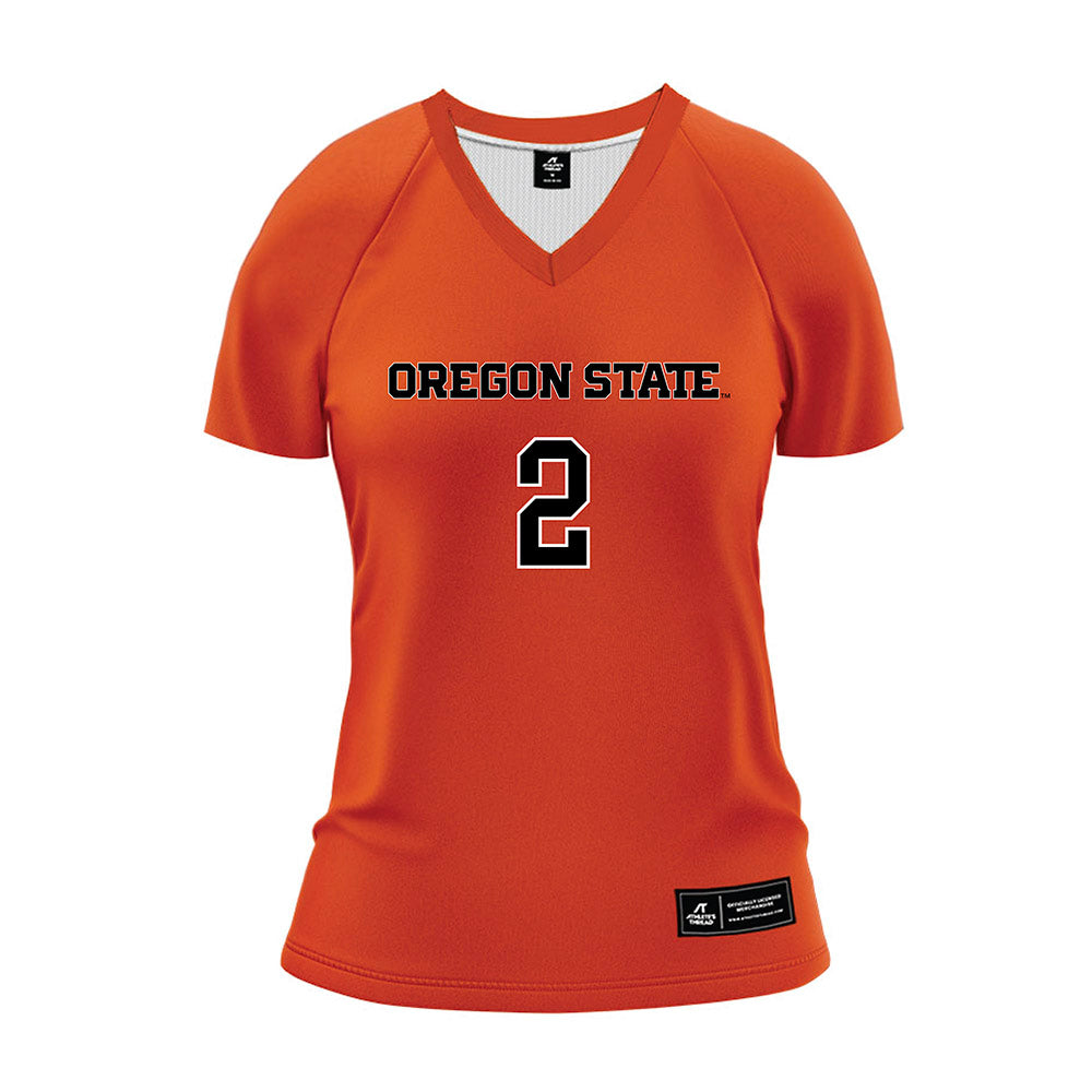 Oregon State - NCAA Women's Volleyball : Alondra Paz - Orange Volleyball Jersey-0