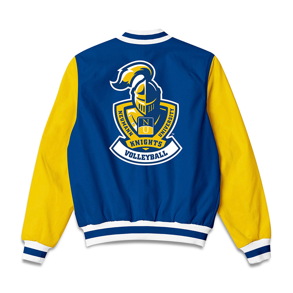 Neumann - NCAA Men's Volleyball : Javier Santos - Bomber Jacket-3