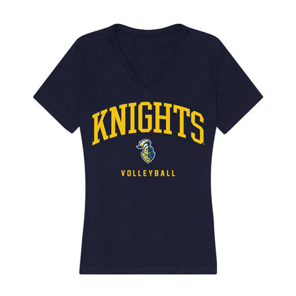 Neumann - NCAA Men's Volleyball : Javier Santos - Women's V-Neck T-Shirt-0