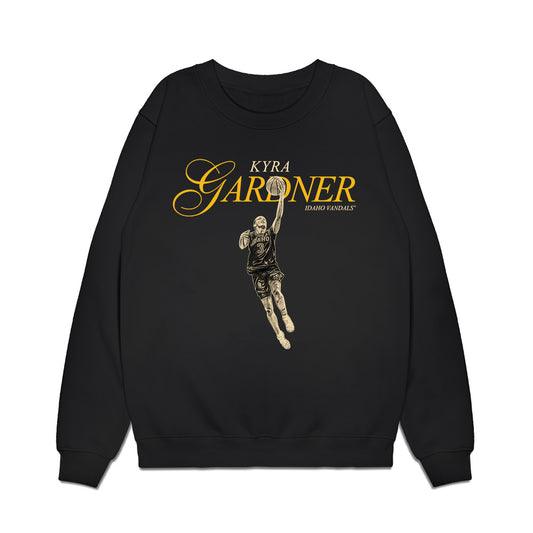Idaho - NCAA Women's Basketball : Kyra Gardner - Legacy Premium Crewneck Sweatshirt-0