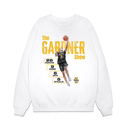 Idaho - NCAA Women's Basketball : Kyra Gardner - The Gardner Show Premium Crewneck Sweatshirt-0