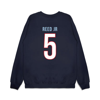 UConn - NCAA Men's Basketball : Tarris Reed Jr - Vintage Shersey Premium Crewneck Sweatshirt-1