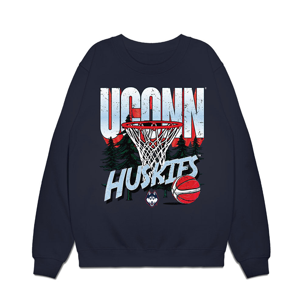 UConn - NCAA Men's Basketball : Tarris Reed Jr - Vintage Shersey Premium Crewneck Sweatshirt-0