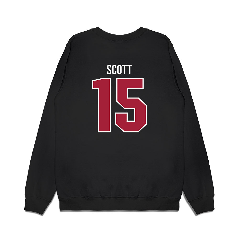 Alabama - NCAA Women's Basketball : Ta'Mia Scott - Crimson Tide Shersey Premium Crewneck Sweatshirt-1