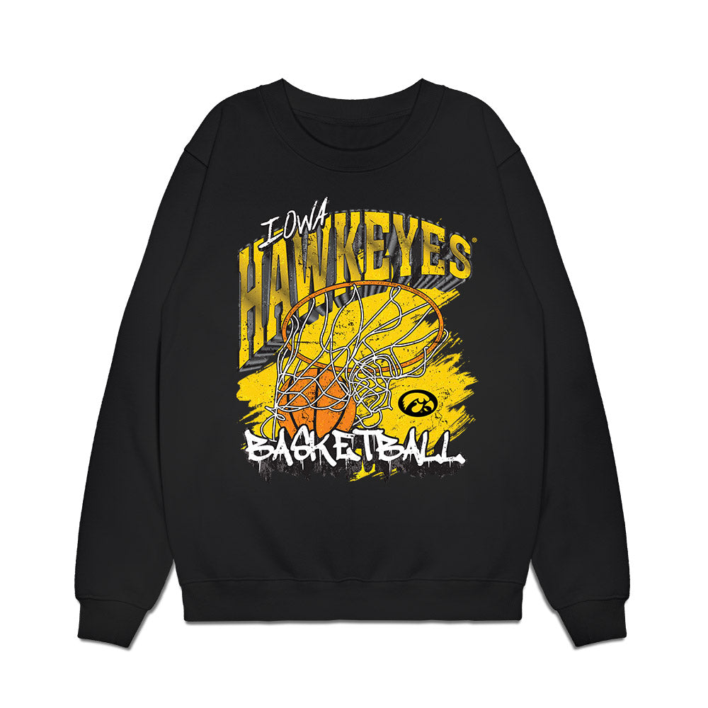 Iowa - NCAA Women's Basketball : Kennise Johnson - Hawkeyes Sherseys Premium Crewneck Sweatshirt-0