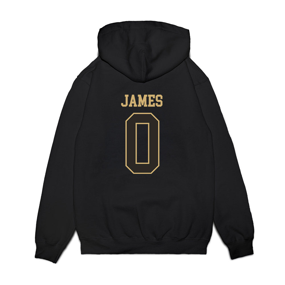 Vanderbilt - NCAA Men's Basketball : Michael James - Commodores Shersey Premium Hooded Sweatshirt-1