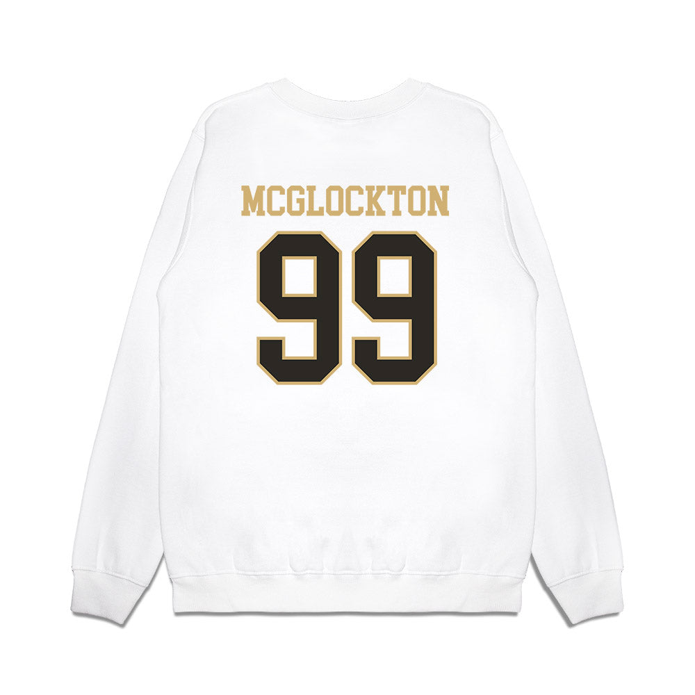 Vanderbilt - NCAA Men's Basketball : Devin Mcglockton - Commodores Shersey Premium Crewneck Sweatshirt-1