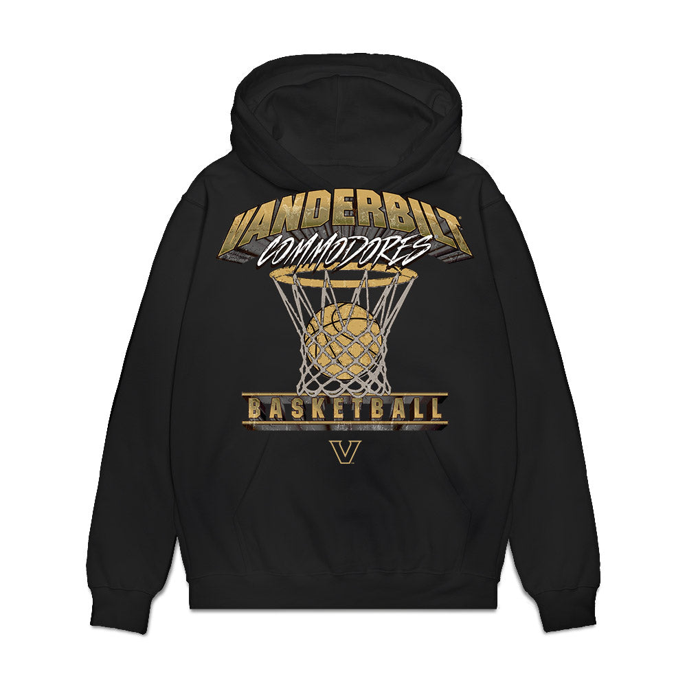 Vanderbilt - NCAA Men's Basketball : Devin Mcglockton - Commodores Shersey Premium Hooded Sweatshirt-0