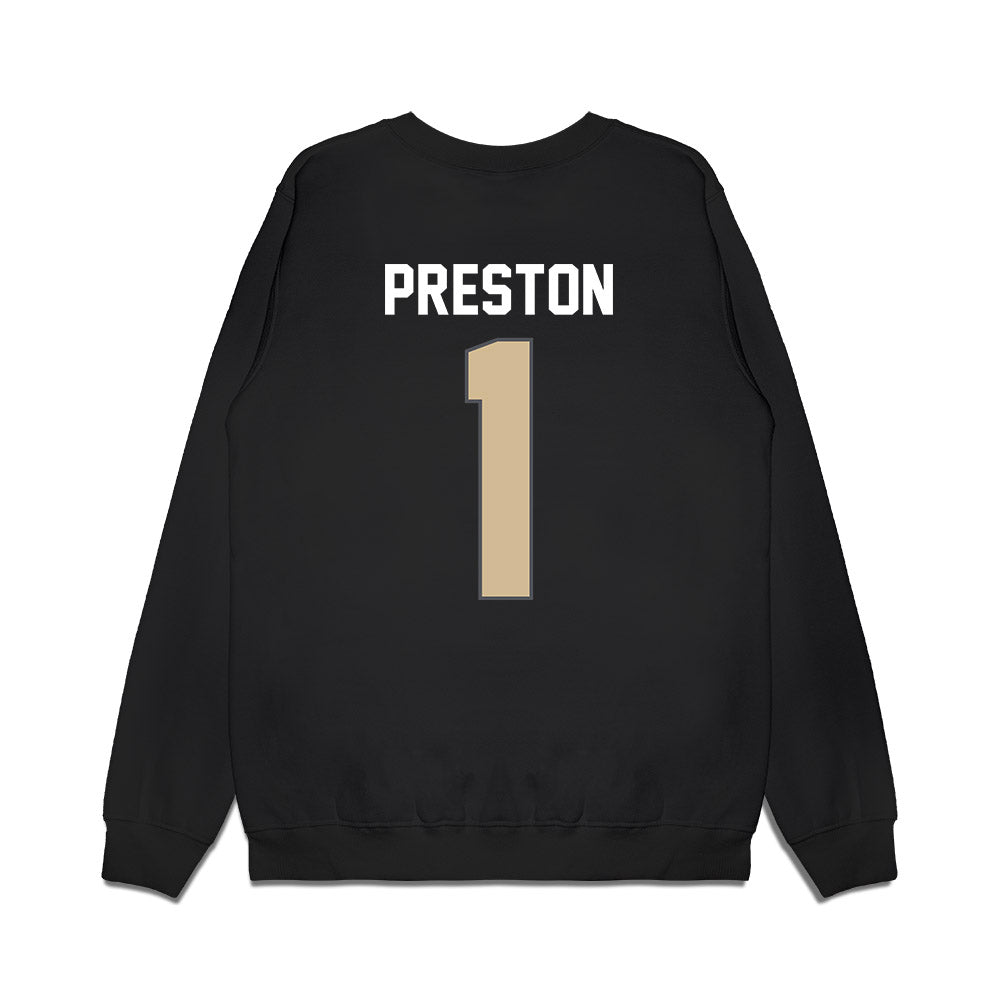 Wake Forest - NCAA Women's Basketball : Raven Preston - Vintage Basketball Premium Crewneck Sweatshirt-1