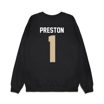 Wake Forest - NCAA Women's Basketball : Raven Preston - Vintage Basketball Premium Crewneck Sweatshirt-1
