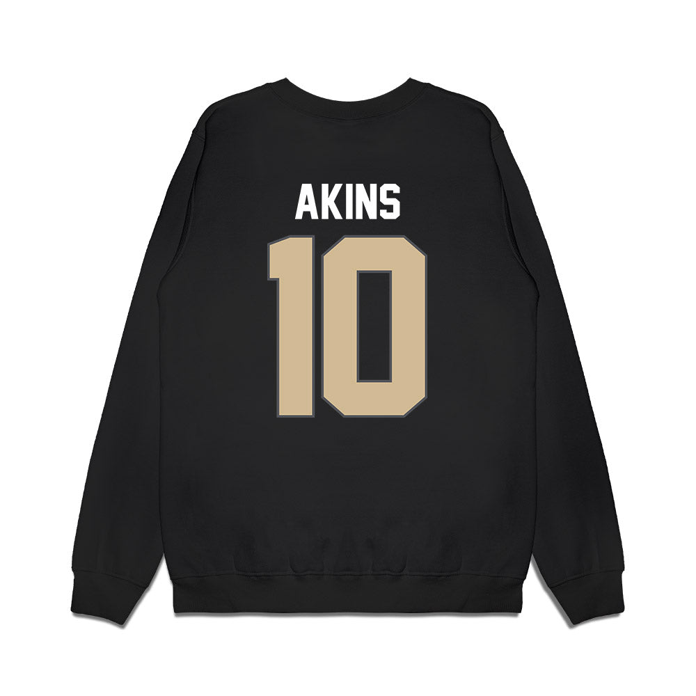 Wake Forest - NCAA Men's Basketball : Sebastian Akins - Vintage Basketball Premium Crewneck Sweatshirt-1