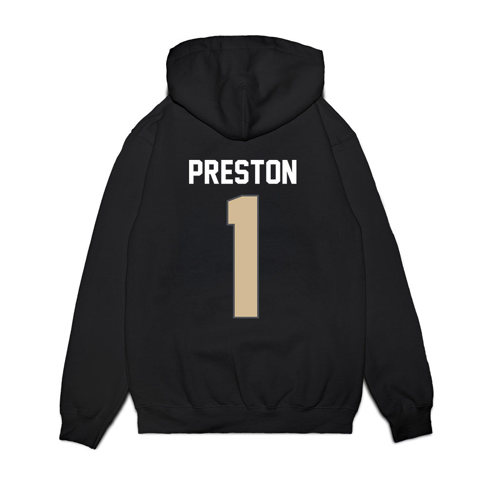 Wake Forest - NCAA Women's Basketball : Raven Preston - Vintage Basketball Premium Hooded Sweatshirt-1