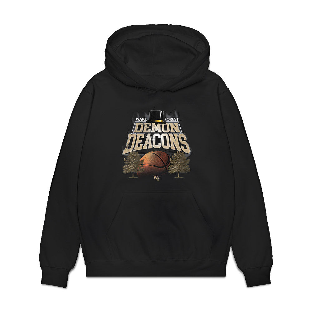 Wake Forest - NCAA Men's Basketball : Will Underwood - Vintage Basketball Premium Hooded Sweatshirt-0