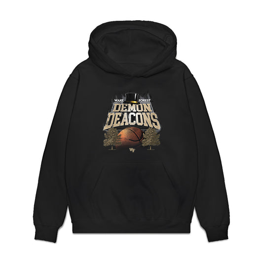 Wake Forest - NCAA Men's Basketball : Jaylen Cross - Vintage Basketball Premium Hooded Sweatshirt-0