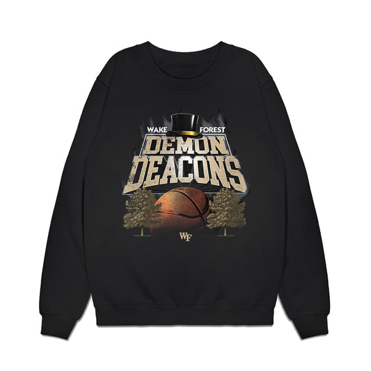 Wake Forest - NCAA Men's Basketball : Sebastian Akins - Vintage Basketball Premium Crewneck Sweatshirt-0