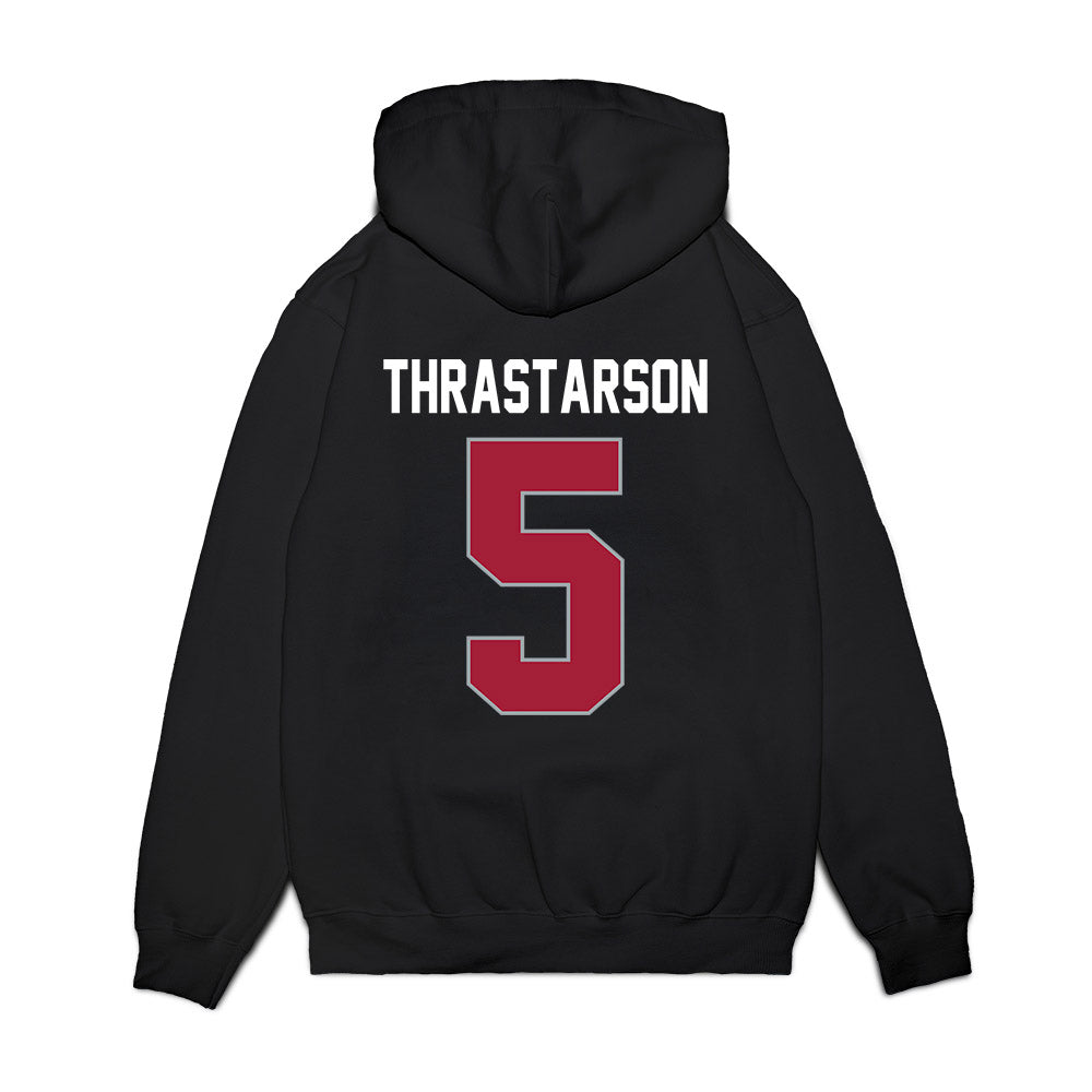 WSU - NCAA Men's Basketball : Tomas Thrastarson - Cougars Shersey Premium Hooded Sweatshirt-1